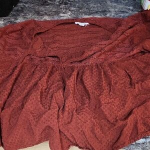 Rust Textured Blouse